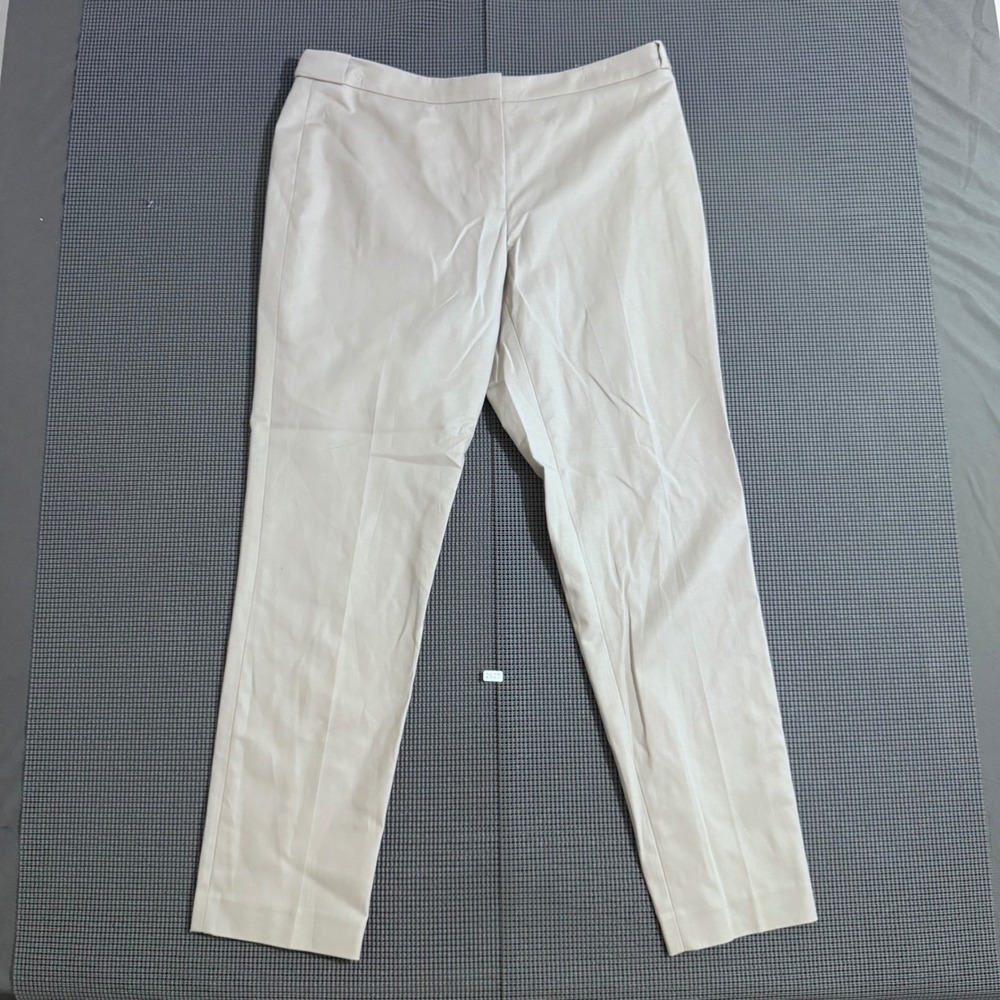 Calvin Klein Highline Womens Beige Tapered Dress Pants Size 16